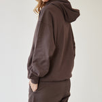 Oversized Hooded Sweat - Brown