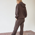 Oversized Hooded Sweat - Brown