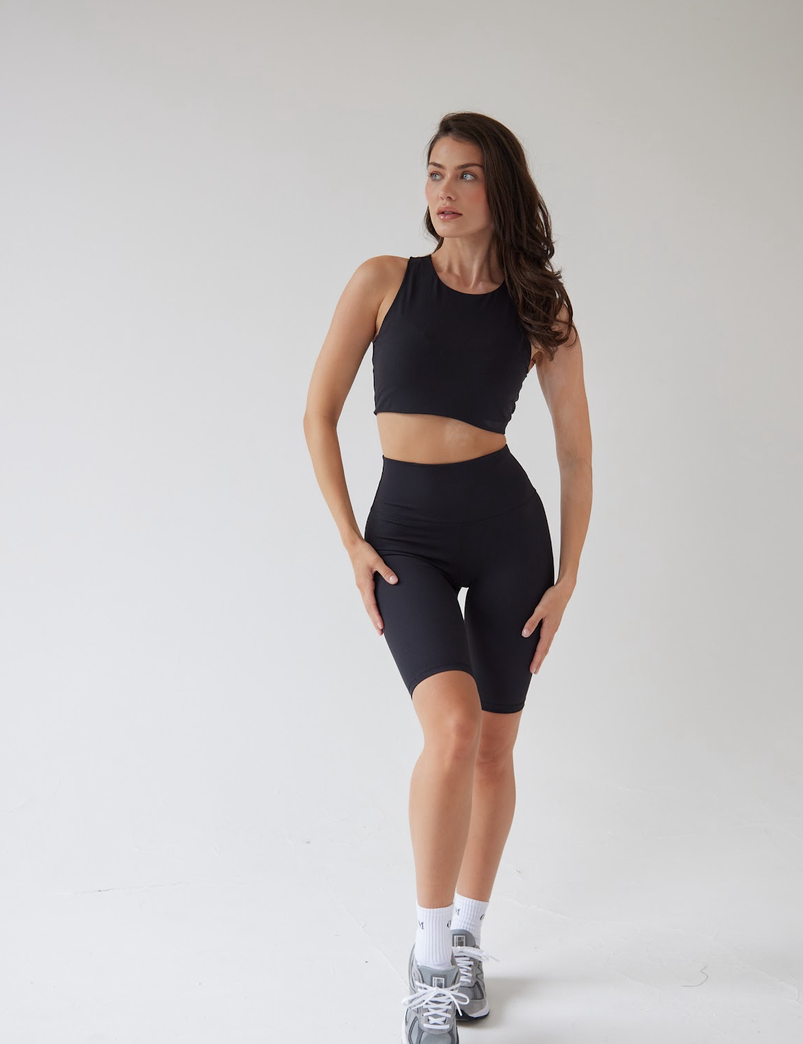Oum Ribbed Two piece - Black