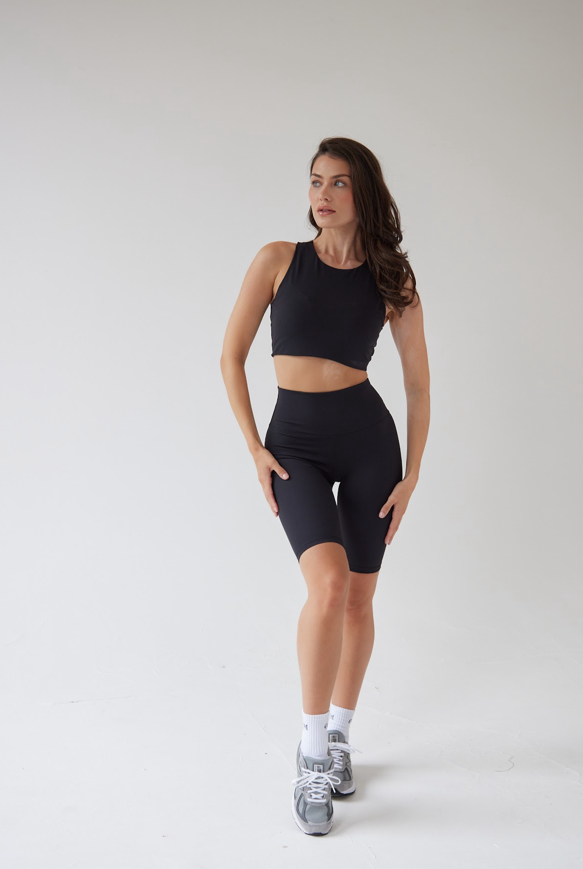 Oum Ribbed Two piece - Black